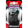 30 pointes plastique Harrows Star Tip 2Ba noir