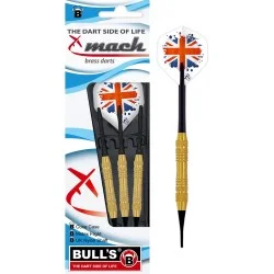 Fléchettes pointe plastique laiton 18g Bull's Mach