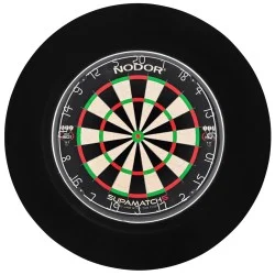 Tour de cible noir LED en mousse PU Longfield Darts