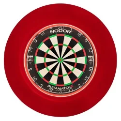 Tour de cible rouge LED en mousse PU Longfield Darts