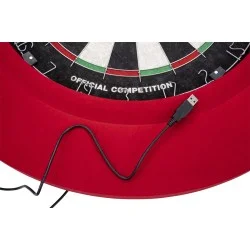 Tour de cible rouge LED en mousse PU Longfield Darts