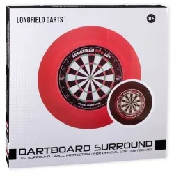 Tour de cible rouge LED en mousse PU Longfield Darts