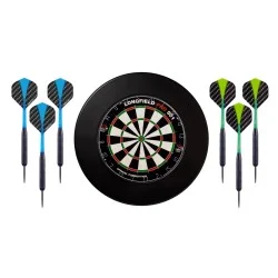 Cible Longfield Pro 501 + Surround noir + 2 jeux de fléchettes