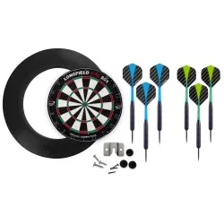 Cible Longfield Pro 501 + Surround noir + 2 jeux de fléchettes