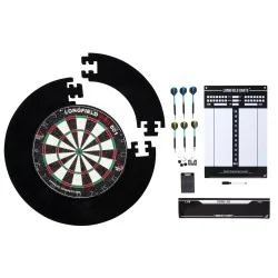 Set de tournoi Longfield Darts avec surround noir 4 pièces