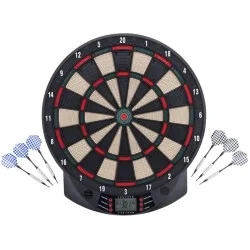 Cible électronique Longfield Darts avec 6 fléchettes pointe souple