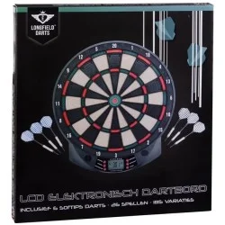 Cible électronique Longfield Darts avec 6 fléchettes pointe souple