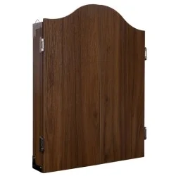 Armoire à fléchettes en bois marron avec cible Longfield Pro 501