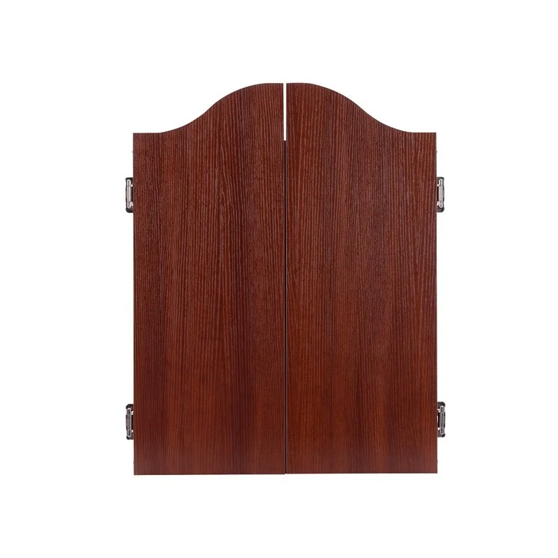 Armoire à fléchettes en bois marron/rouge avec cible Longfield Pro 501