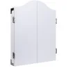 Armoire à fléchettes en bois blanc avec cible Longfield Pro 501