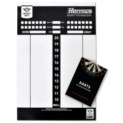 Tableau de score Longfield Darts 45 x 30 cm avec règles du jeu