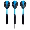 Fléchettes pointe acier enduit noir 23g Longfield Darts