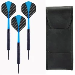 Fléchettes pointe acier enduit noir 23g Longfield Darts