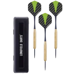 Fléchettes pointe acier laiton 21g Longfield Darts