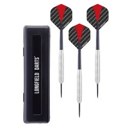 Fléchettes pointe acier laiton chromé 21g Longfield Darts