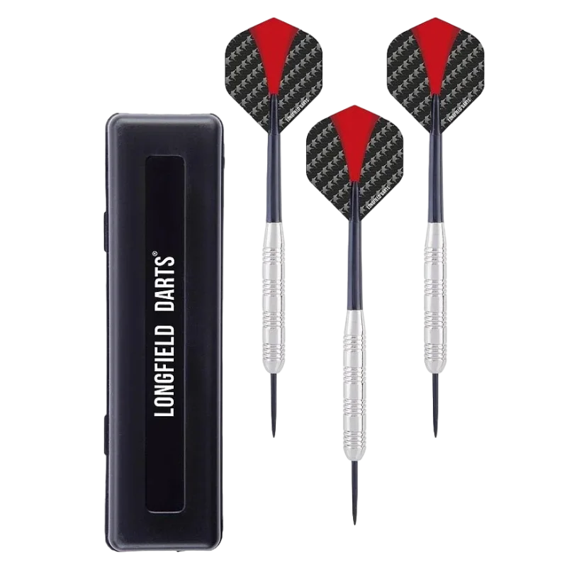 Fléchettes pointe acier laiton chromé 21g Longfield Darts