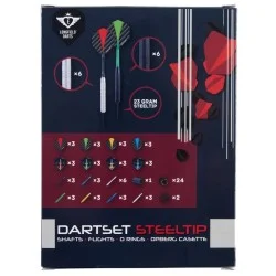 4 sets de fléchettes pointe acier laiton aspect tungstène 23g Longfield Darts