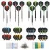 4 sets de fléchettes pointe acier laiton aspect tungstène 23g Longfield Darts