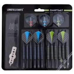 Ensemble fléchettes pointe acier & nylon 18/23g Longfield Darts