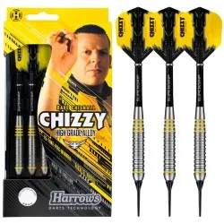 Fléchettes pointe plastique laiton 18g Harrows Chizzy